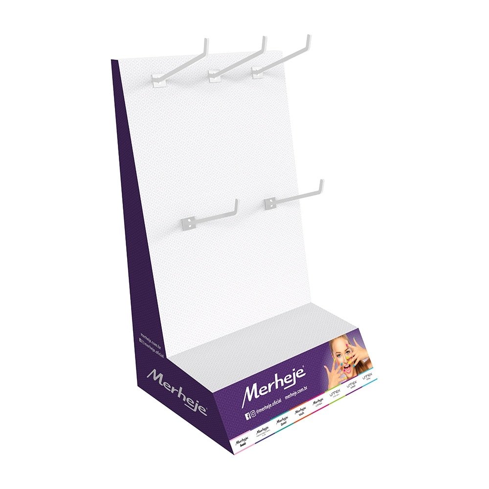DISPLAY BALCAO MERHEJE COM 5 GANCHOS