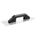 Desempenadeira Aço Dentada Cortag 38x12cm, Dentes 12x12mm, Cabo Plástico