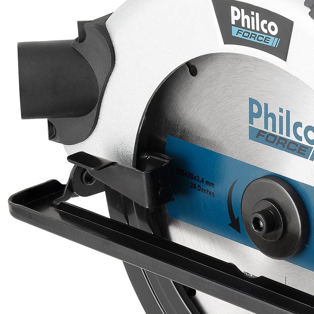 Serra Circular Philco PSC01 1500W Guia Laser D185mm, 110V