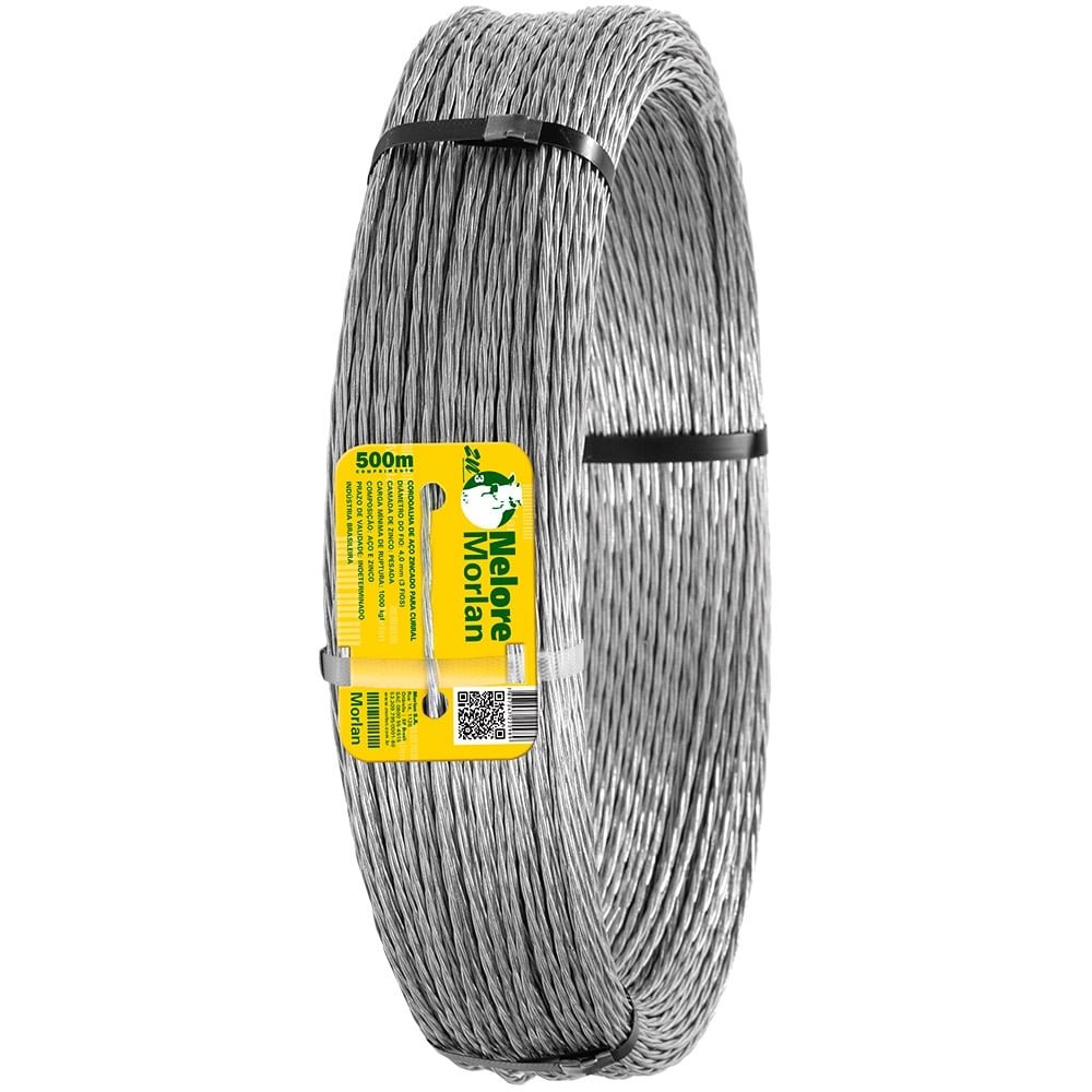 Cordoalha Morlan Nelore ZN3 3Fios Resistência 1000Kgf 500m