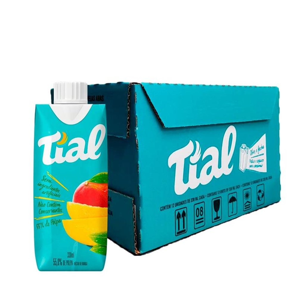 Suco Tial Nectar Manga 330ml - Embalagem com 12 Unidades