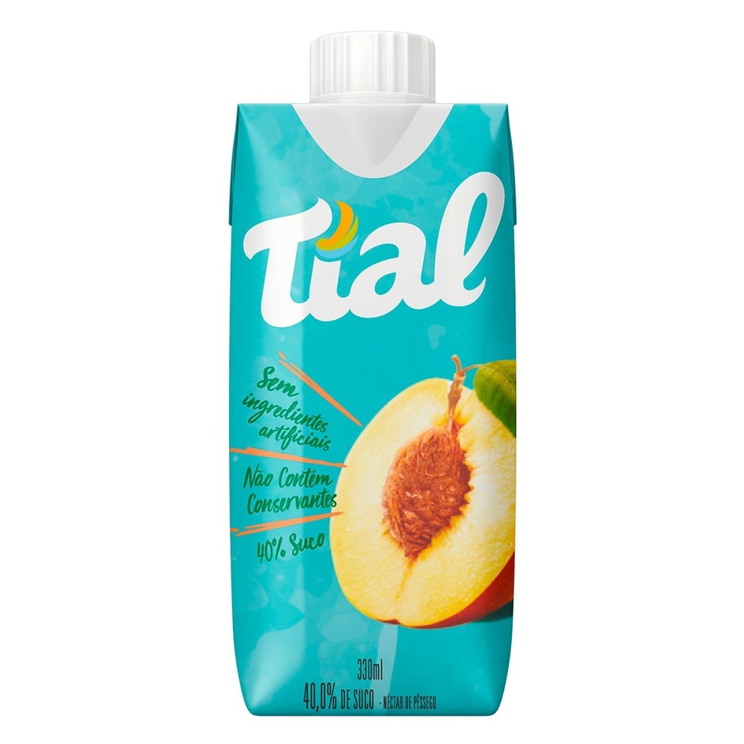 Suco Tial Néctar Pêssego 330ml - Embalagem com 12 Unidades