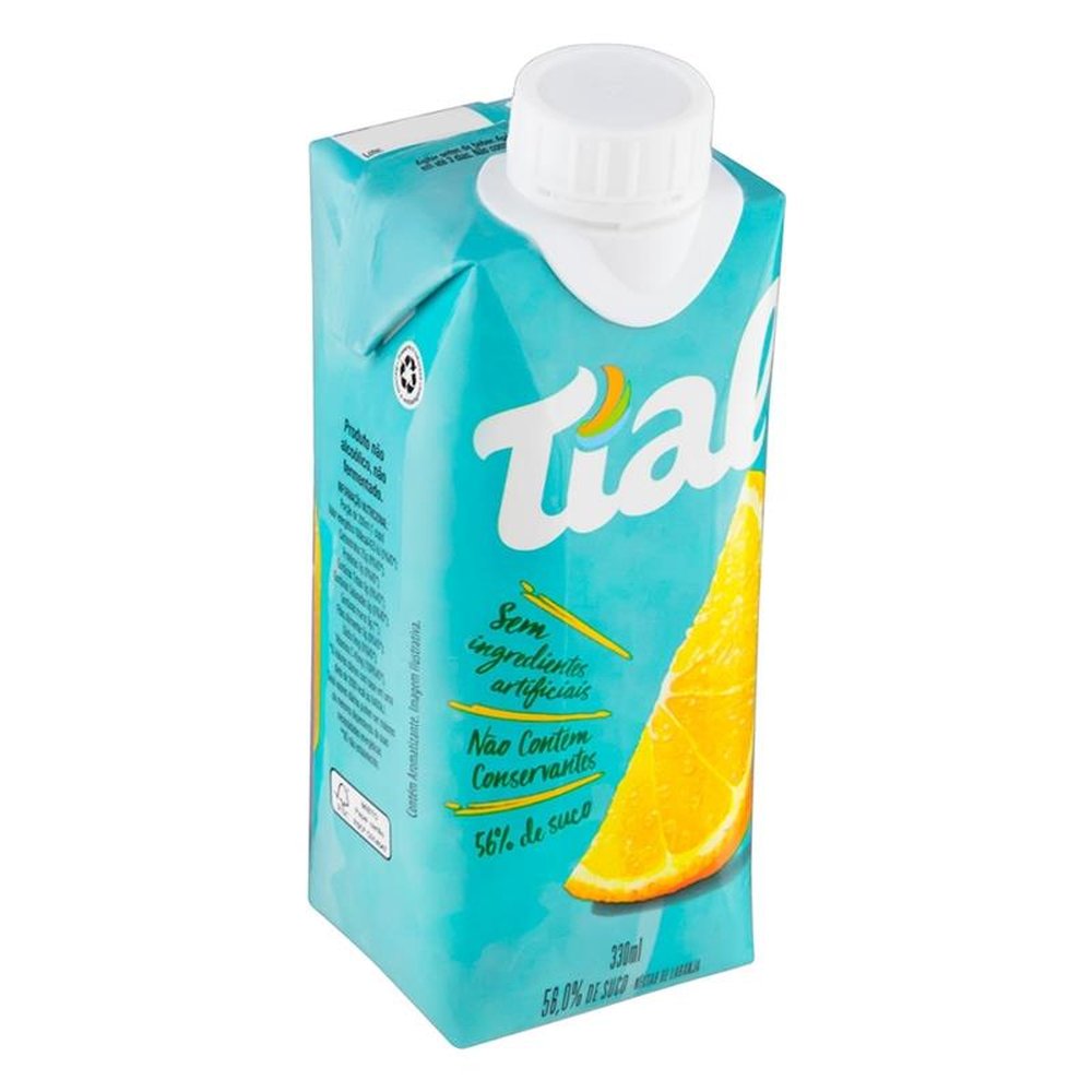 Suco Tial Néctar Laranja 330ml - Embalagem com 12 Unidades