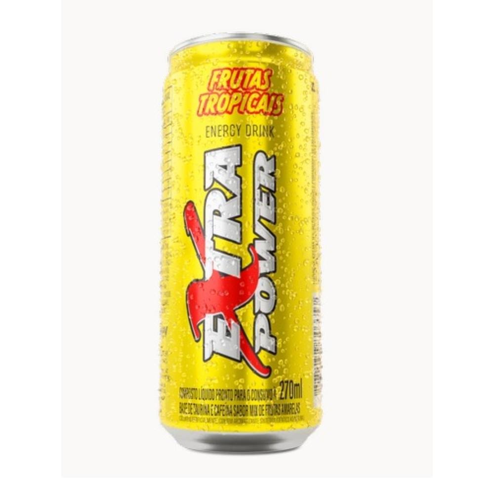 Energético Extra Power Frutas Tropicais 270ml - Embalagem  6 Unidades
