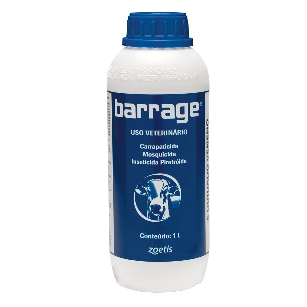 Barrage Zoetis Carrapaticida Mosquicida Sarnicida 1Litro