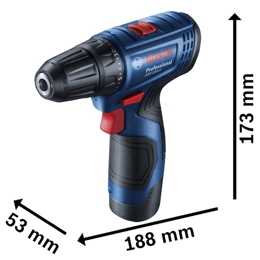 Furadeira Parafusadeira Bosch GSR120 com Bateria 12V Bivolt