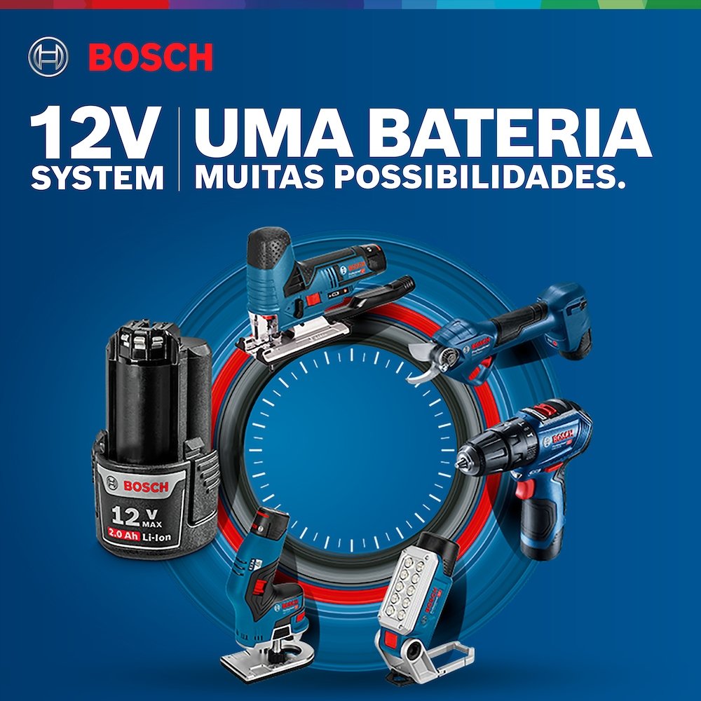 Furadeira Parafusadeira Bosch GSR120 com Bateria 12V Bivolt
