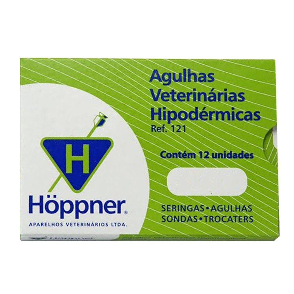 Agulha Veterinária Hoppner 12x18 - Embalagem com 12 Unidades