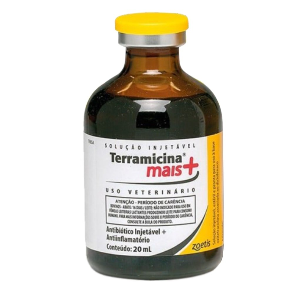 Terramicina Zoetis Mais Injetável 20ml - 6 Unidades