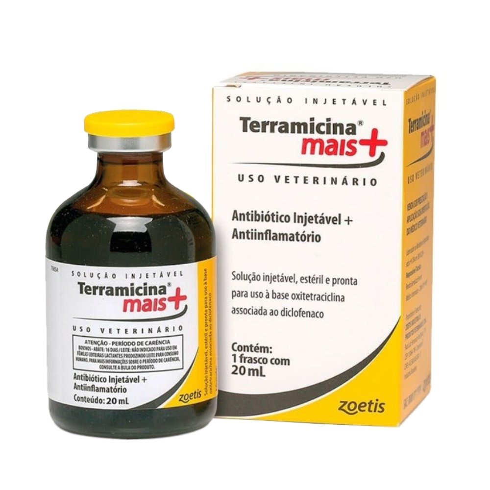 Terramicina Zoetis Mais Injetável 20ml - 6 Unidades | Martins Atacado