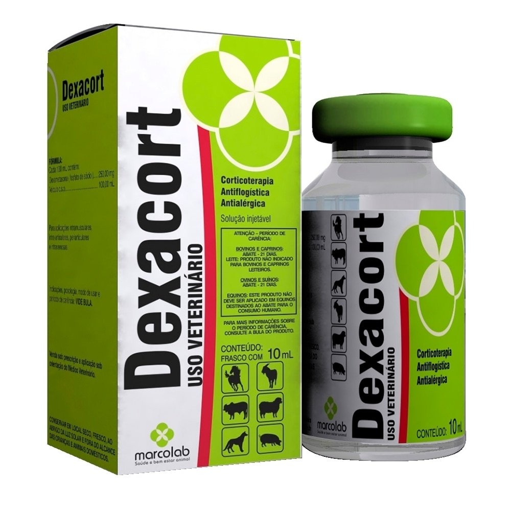 Dexacort Ceva Anti-Inflamatório Dexametazona Injetável 10ml