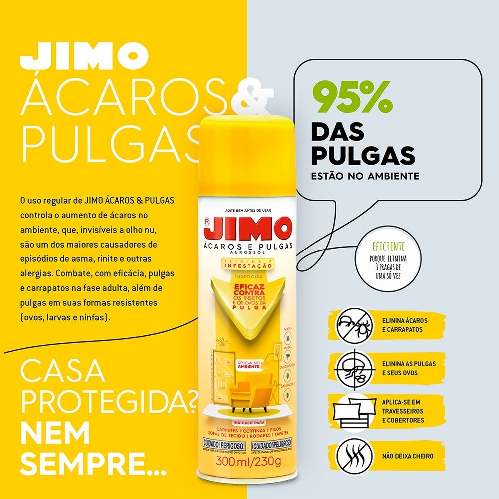 Jimo Acaros E Pulgas Aerosol 300ml/230g