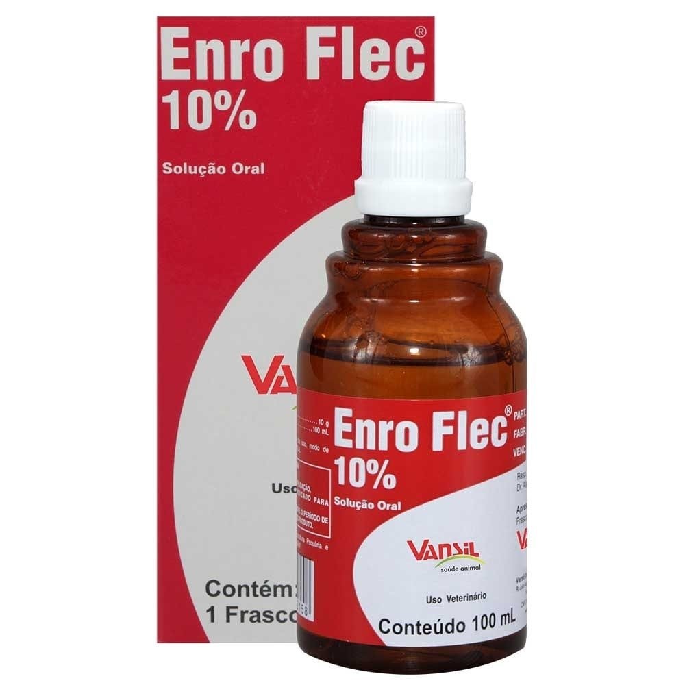 Enro Flec 10% Vansil Antibiótico Solução Oral 100ml