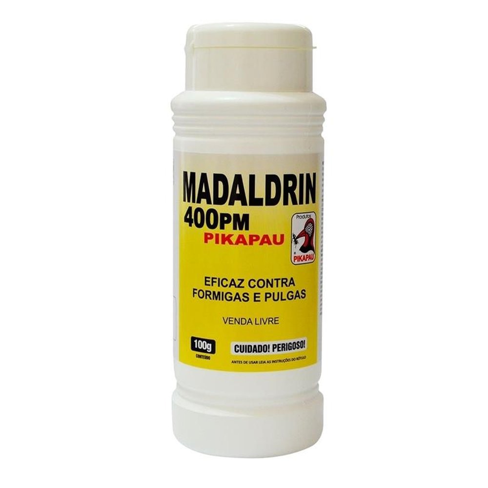 Madaldrin Pó PM400 Fipronil Pulgicida 24X100g - Pikapau