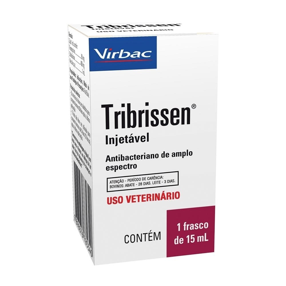 Tribrissen Virbac Antibiótico Injetável 15ml