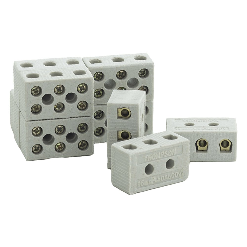 Conector de Cerâmica 16MM2 Tripolar - Embalagem com 10 Unidades - Thompson