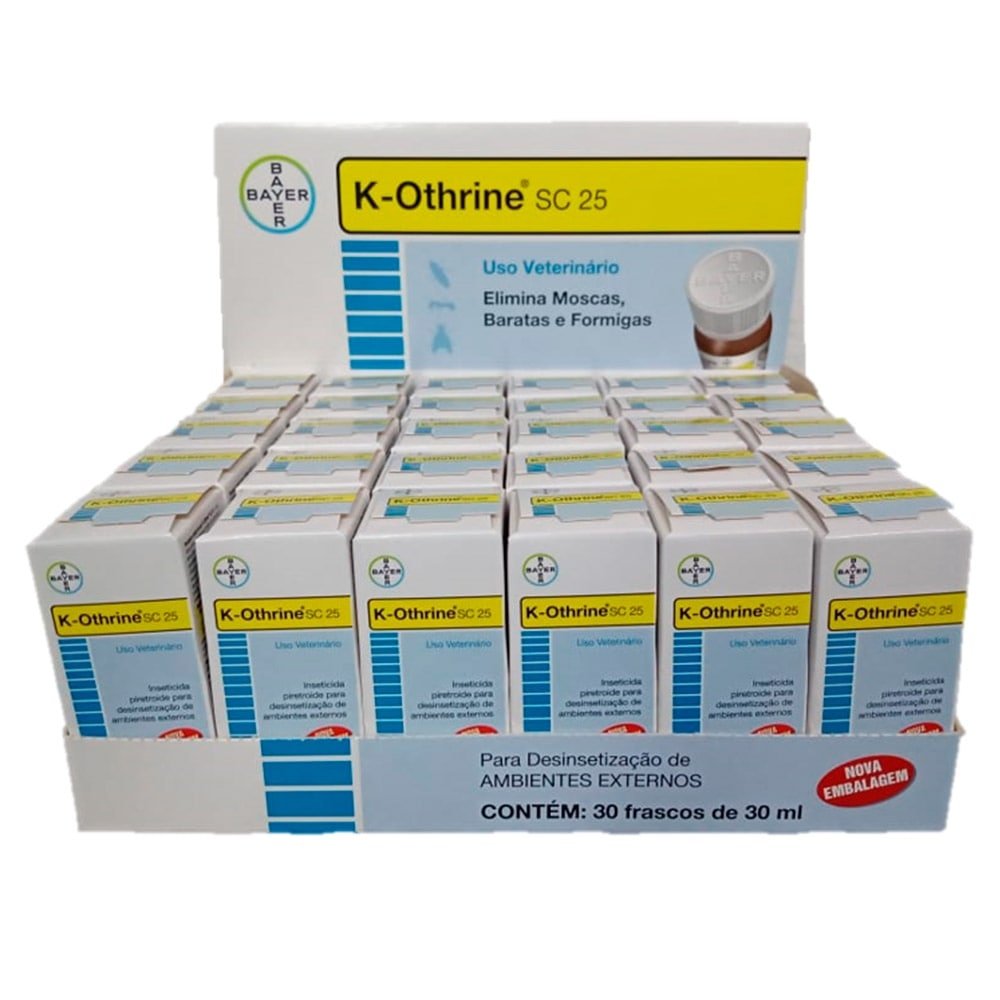 Inseticida K-Othrine SC25 30ml - Embalagem com 30 Unidades
