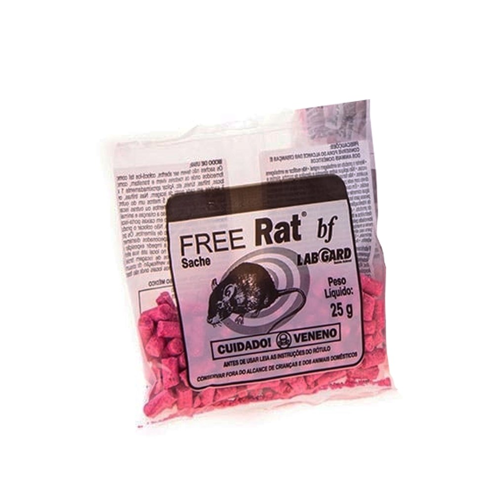 Raticida Free Rat Isca Labgard Haxea 25g - Embalagem com 40 Unidades