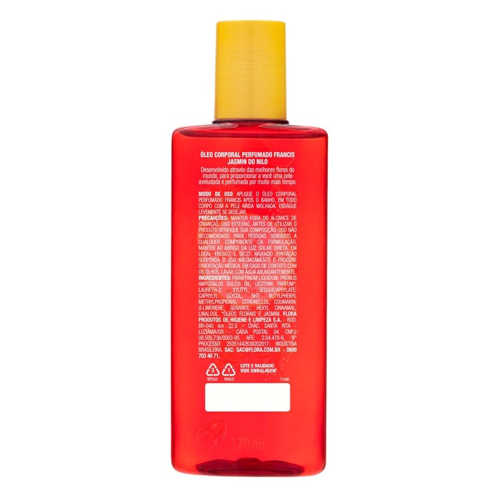 Óleo Corporal Francis Vermelho 170ml