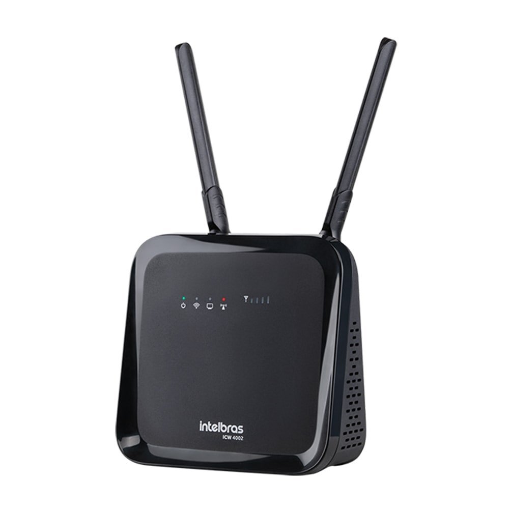 Interface Celular Intelbras ICW4002, 4G, Wi-Fi, Preto