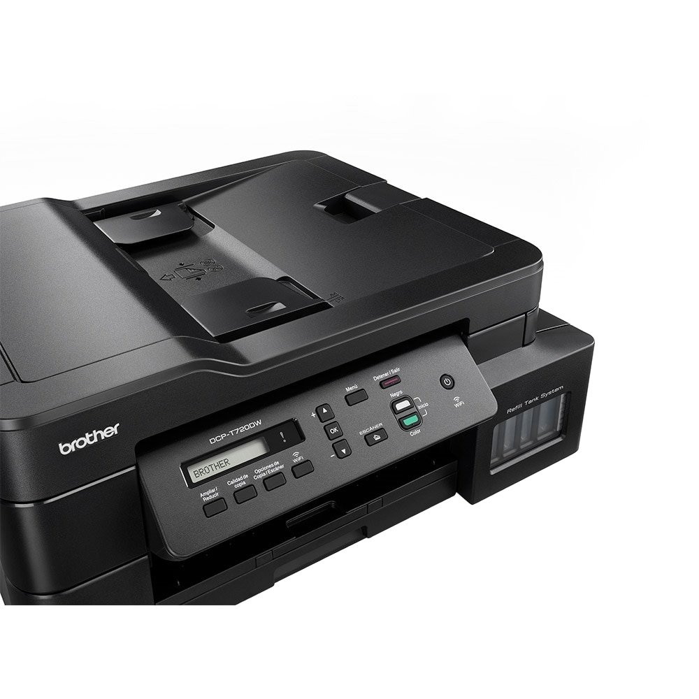 Multifuncional Brother Inktank DCPT720DW, A4, 30PPM, 26PPM Color, Duplex, USB, Wi-Fi, Preto, 110V