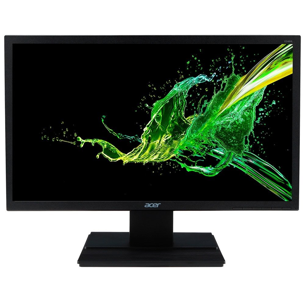 Monitor de LED 24", Acer V246HQL, Full HD, Resolução 1920x1080, HDMI, DVI e VGA, 60Hz