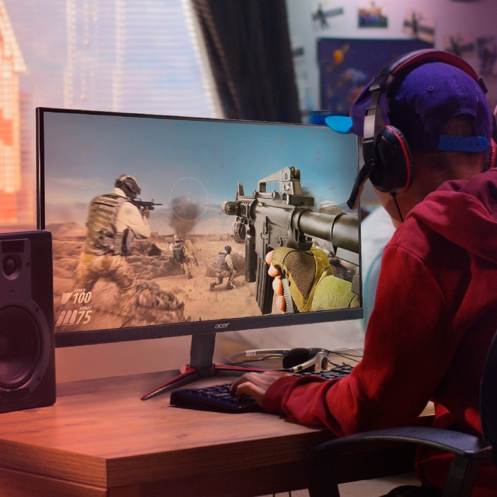 Monitor de LED 23.8" Acer VG240Y S, Full HD | Widescreen, Resolução 1920x1080, 2 HDMI, Displayport, Painel IPS 165Hz