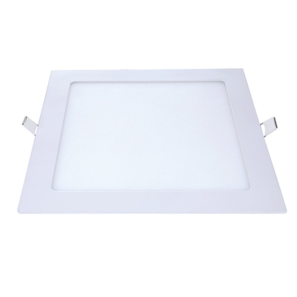 Plafon Painel Avant Led 29 cm Alumínio Quadrado Embutir | 1680 Lúmens 6,5K 24W Bivolt