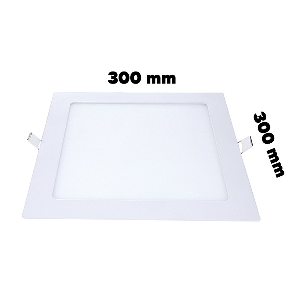 Plafon Painel Avant Led 29 cm Alumínio Quadrado Embutir | 1680 Lúmens 6,5K 24W Bivolt