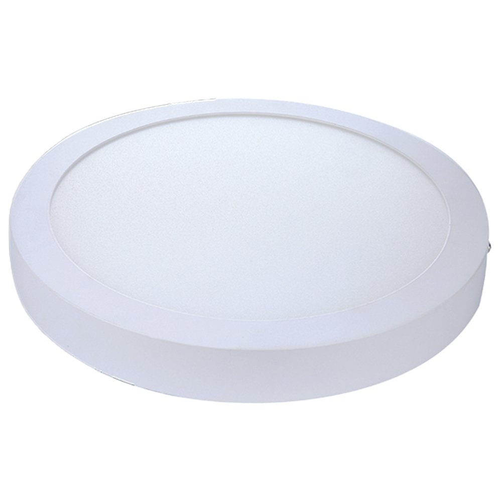 Plafon Painel Avant Led 12cm Alumínio Redondo Sobrepor 6W 6,5K 360 Lúmens