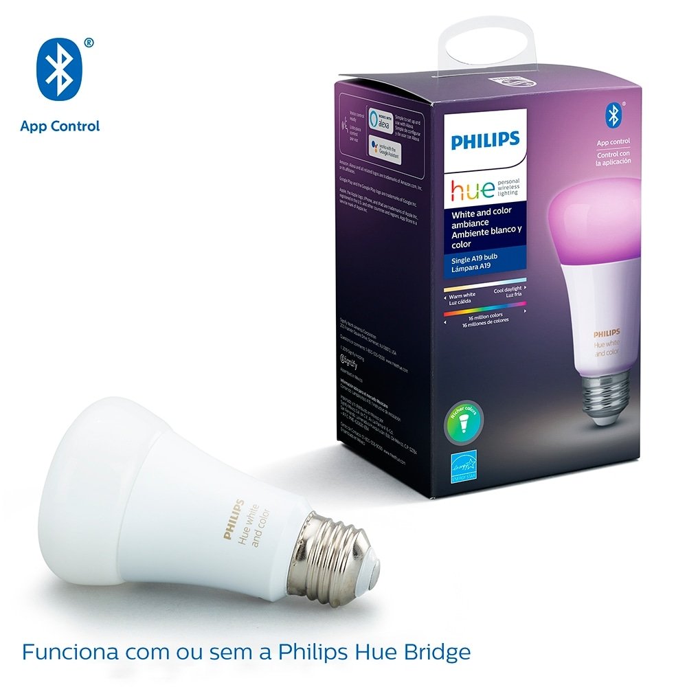 Lâmpada Inteligente Philips Hue 9W A60 E27 110V