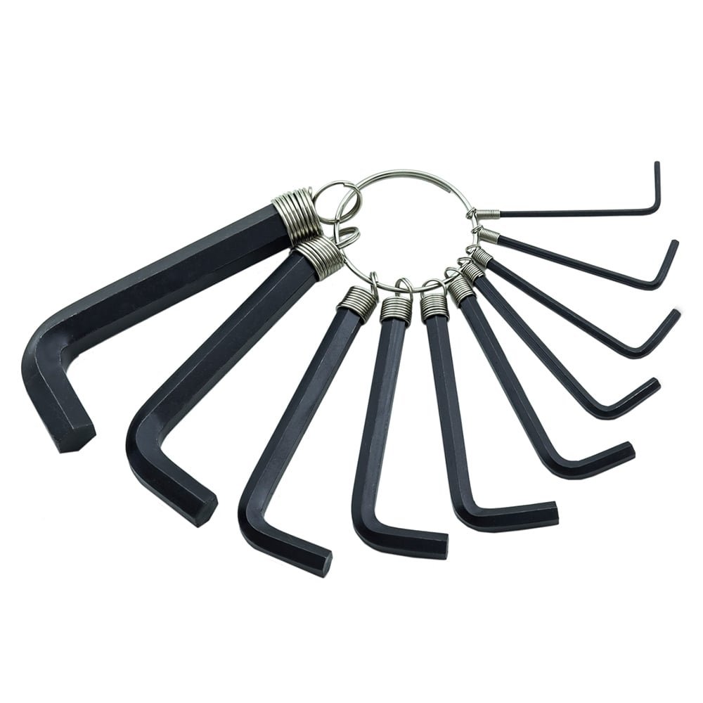 Chave Hexagonal L Tipo Allen Thompson Premium 1.5mm a 8mm - Embalagem com 8 Peças