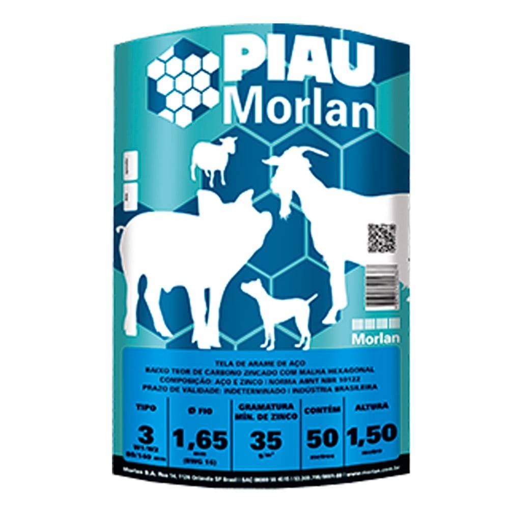 Tela Piau Morlan Mangueirão 3x16x1,50m 50m