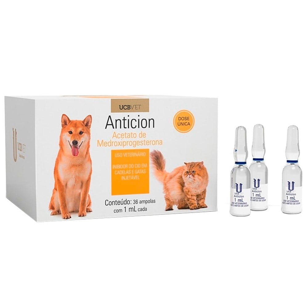 Anticion UCB para Cães/Gatos 1ml - Embalagem com 36 unidades