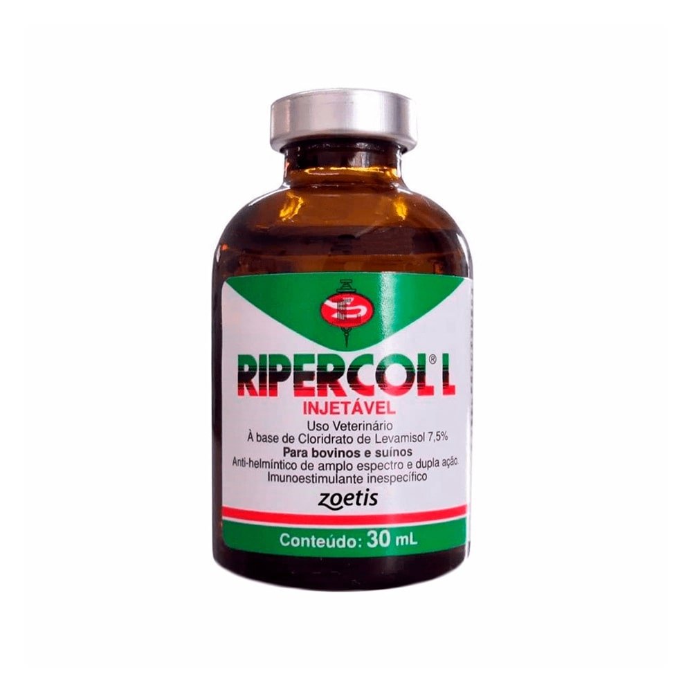 Ripercol Zoetis L 7,5 Cloridrato 30ml- Embalagem com 12 Unidades