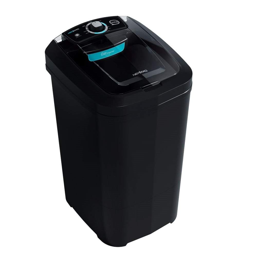 Tanquinho/Máquina de Lavar Roupas Semi-automática 14Kg Newmaq Preta, 110V