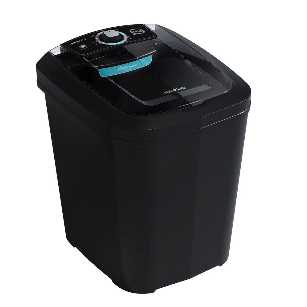 Tanquinho/Máquina de Lavar Roupas Semi-automática 14Kg Newmaq Preta, 220V