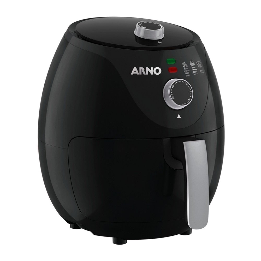 Fritadeira Air Fryer Arno EZFP EasyFry - 1100W, 3,2 Litros, Preta 220V