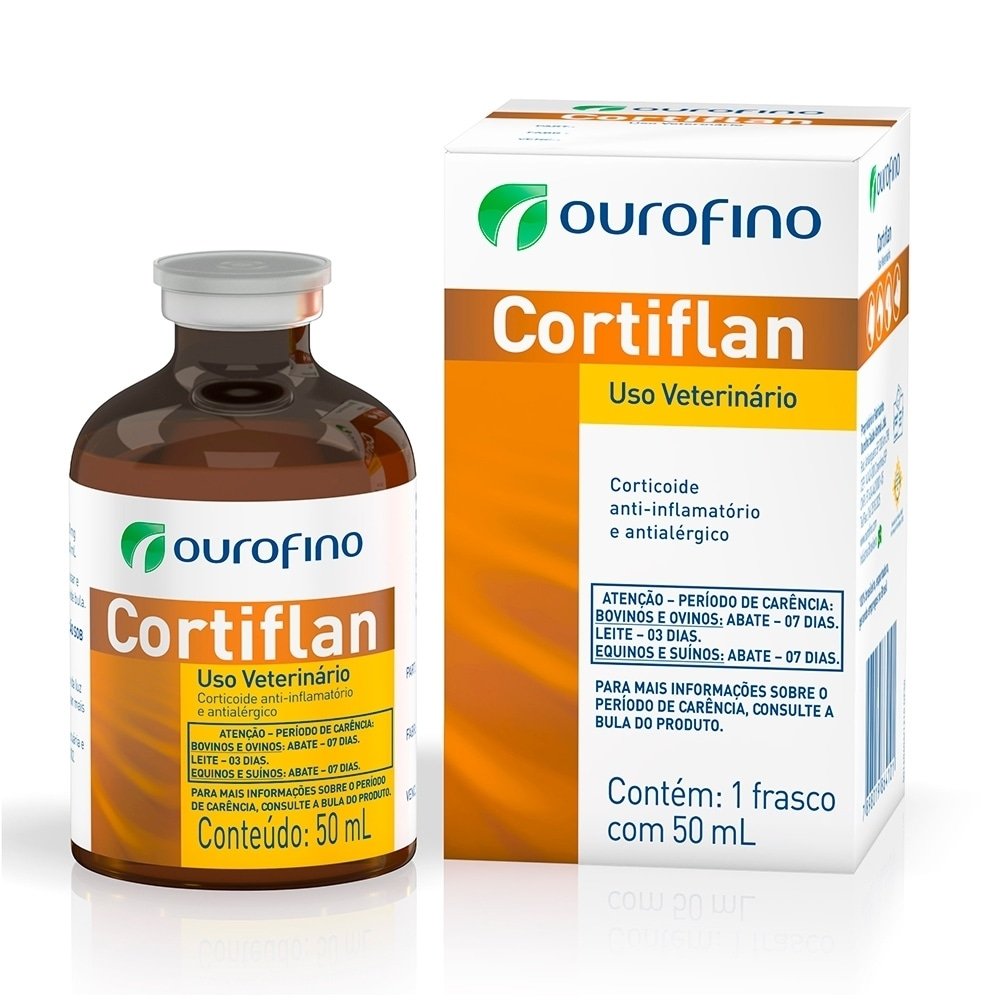 Cortiflan Anti-Inflamatório Dexametazona Injetável 50ml - Ouro Fino