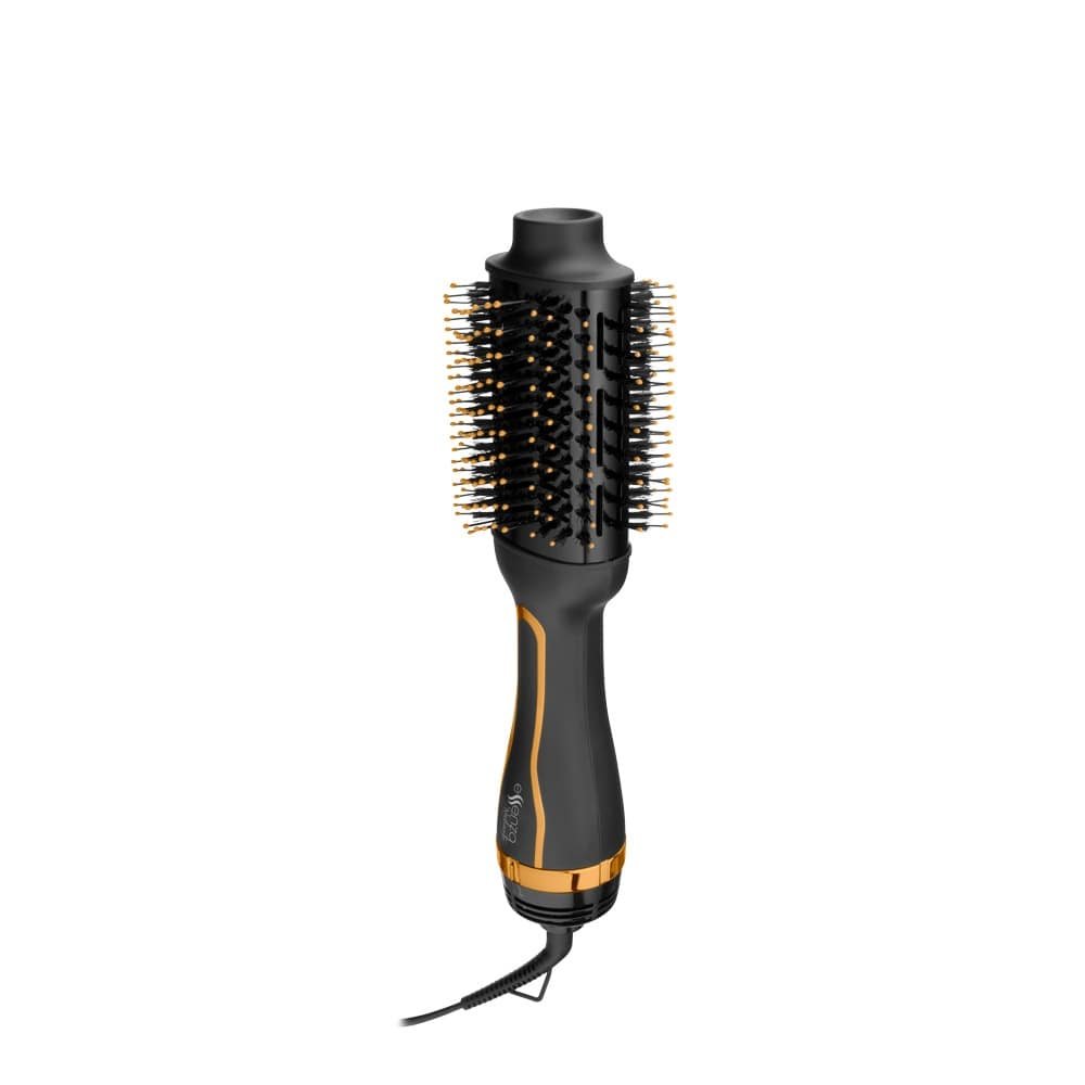 Escova Secadora Multilaser Essenza EB087 - 3 Temperaturas, 1200W, Preto/Dourado, 110V