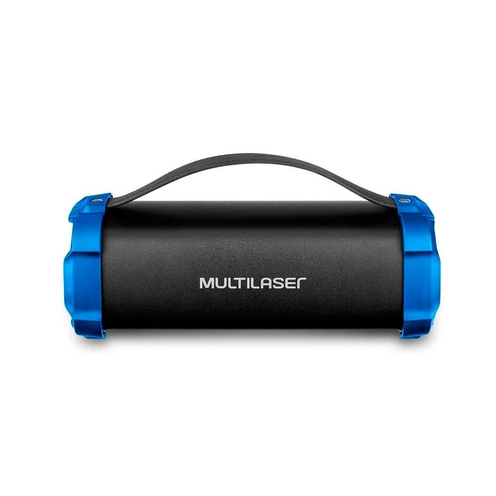 Caixa de Som Multilaser Bazooka SP350, Bluetooth, 50W, AUX/SD/USB/FM, Preto/Azul