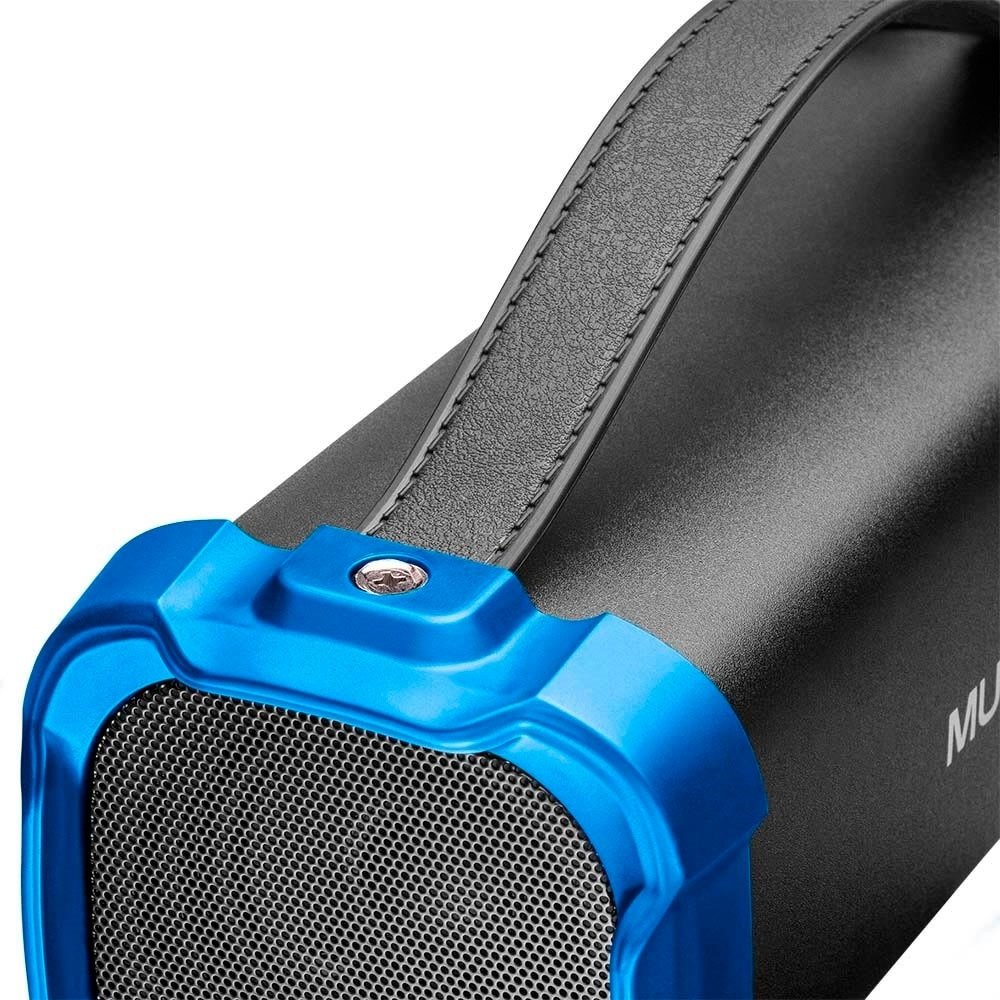 Caixa de Som Multilaser Bazooka SP350, Bluetooth, 50W, AUX/SD/USB/FM, Preto/Azul