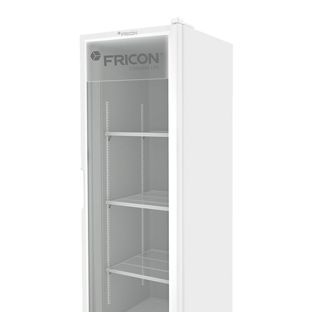 Refrigerador Vertical Fricon 284 Litros VCET284-1V - Tripla Ação, Porta De Vidro, Branco, 110V