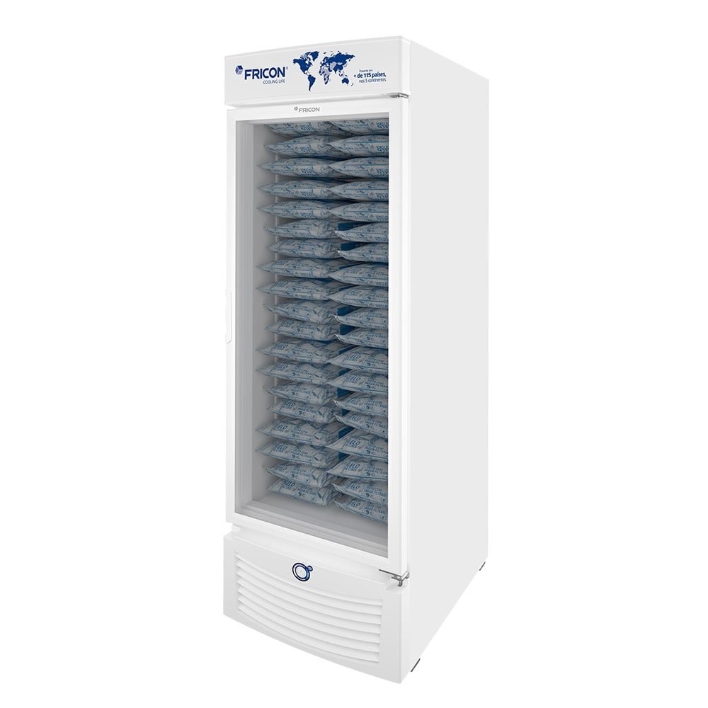 Refrigerador Vertical Fricon 565 Litros VCET565-1V | Tripla Ação, Porta de Vidro, Branco, 220V