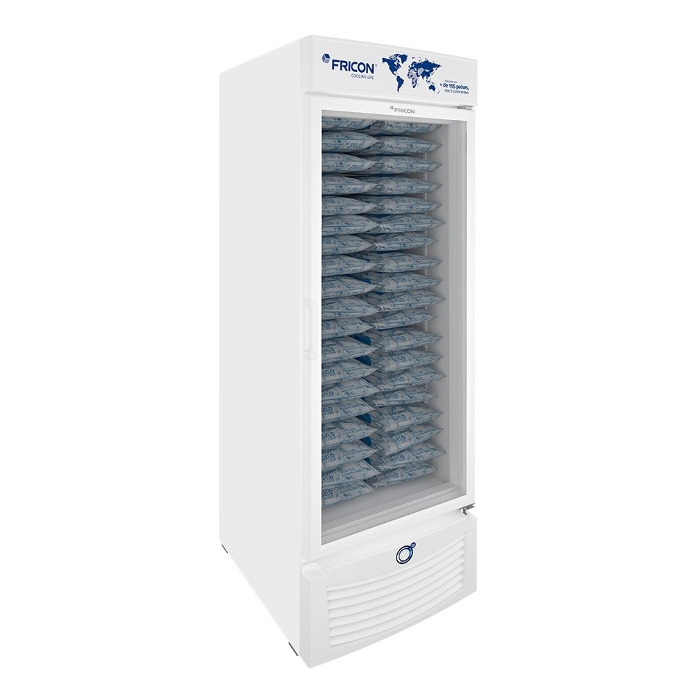 Refrigerador Vertical Fricon 565 Litros VCET565-1V | Tripla Ação, Porta de Vidro, Branco, 220V