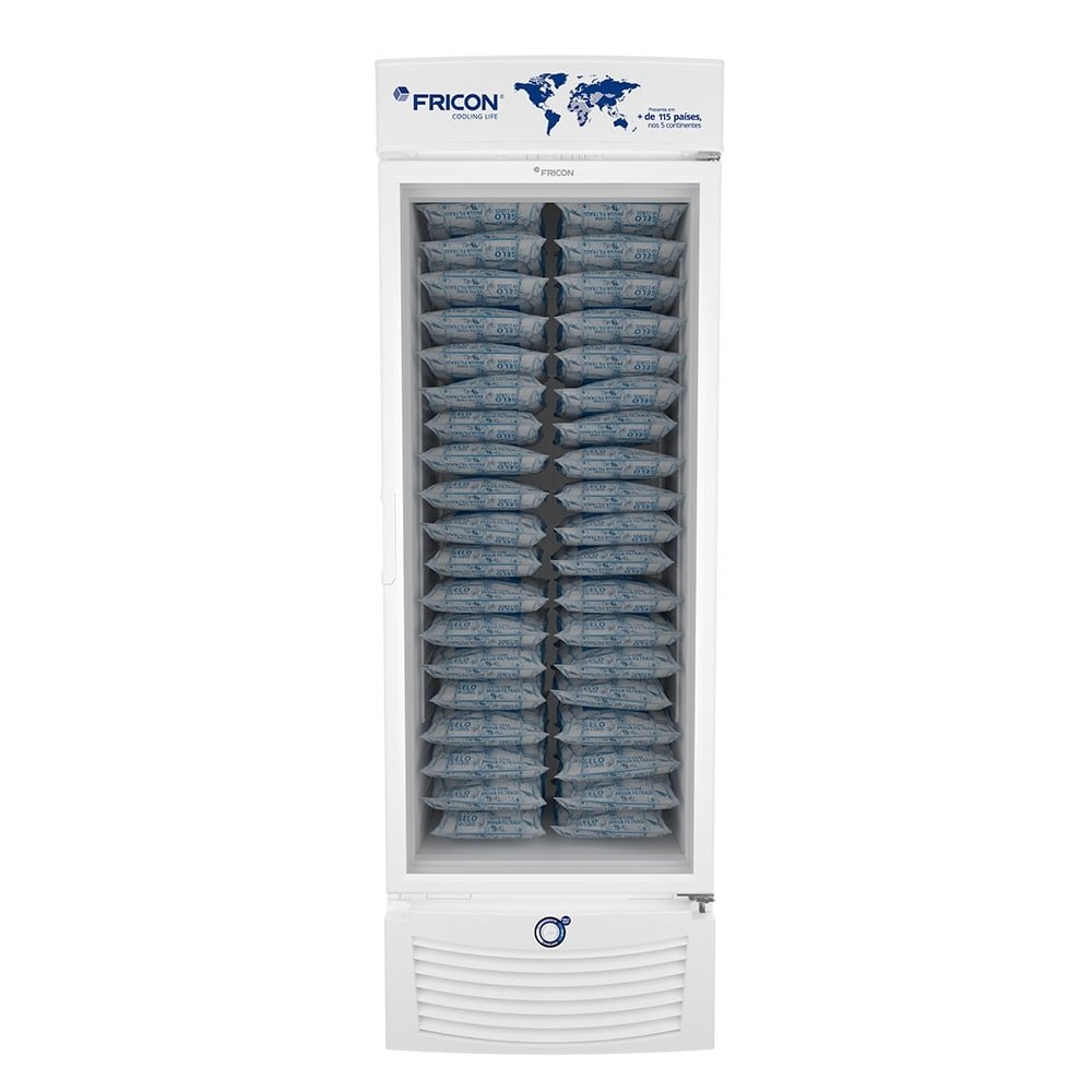 Refrigerador Vertical Fricon 565 Litros VCET565-1V | Tripla Ação, Porta de Vidro, Branco, 110V