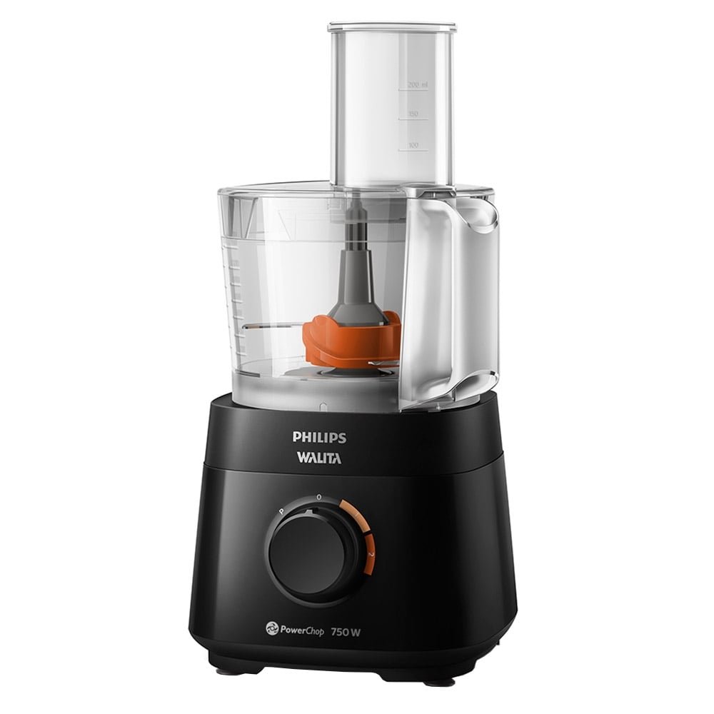 Multiprocessador Philips Walita RI7301 PowerChop 750, Função Color Code, 4 Acessórios, 2 Velocidades, 750W, Preto, 220V
