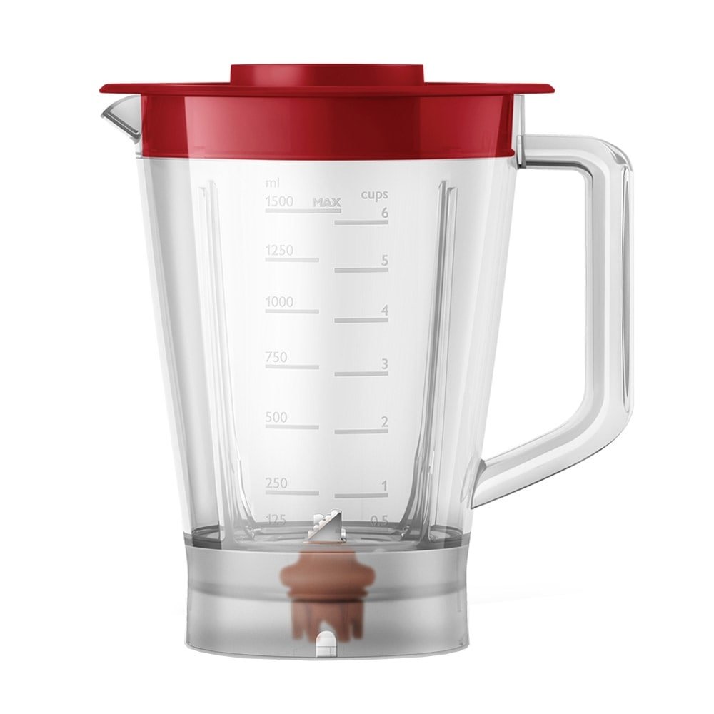 Multiprocessador Philips Walita RI7302 PowerChop 750 Plus - 6 acessórios, 2 Velocidades + Pulsar, 750W, Vermelho, 110V