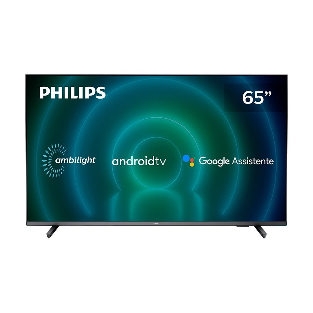 Smart TV LED 65" Philips 65PUG7906/78 4K UHD Android com Wi-Fi, 2 USB, 4 HDMI, Ambilight, Dolby Vision, Atmos, 60Hz