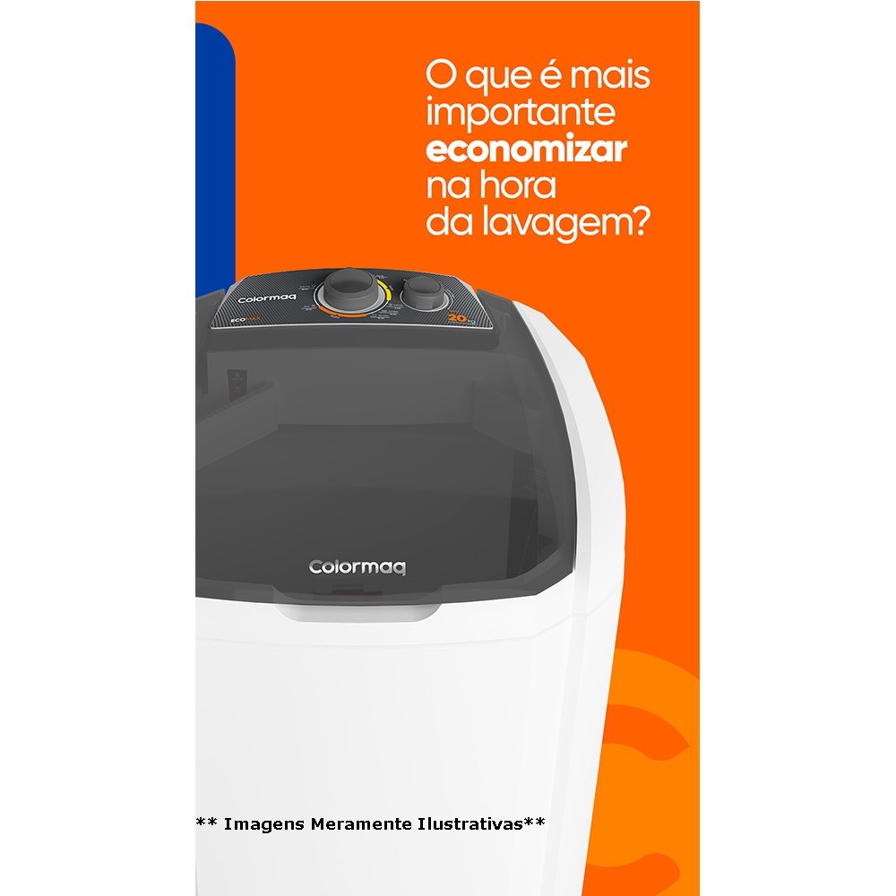 Colormeq Tanquinho Colormaq 20Kg Prata 110V | Martins Atacado